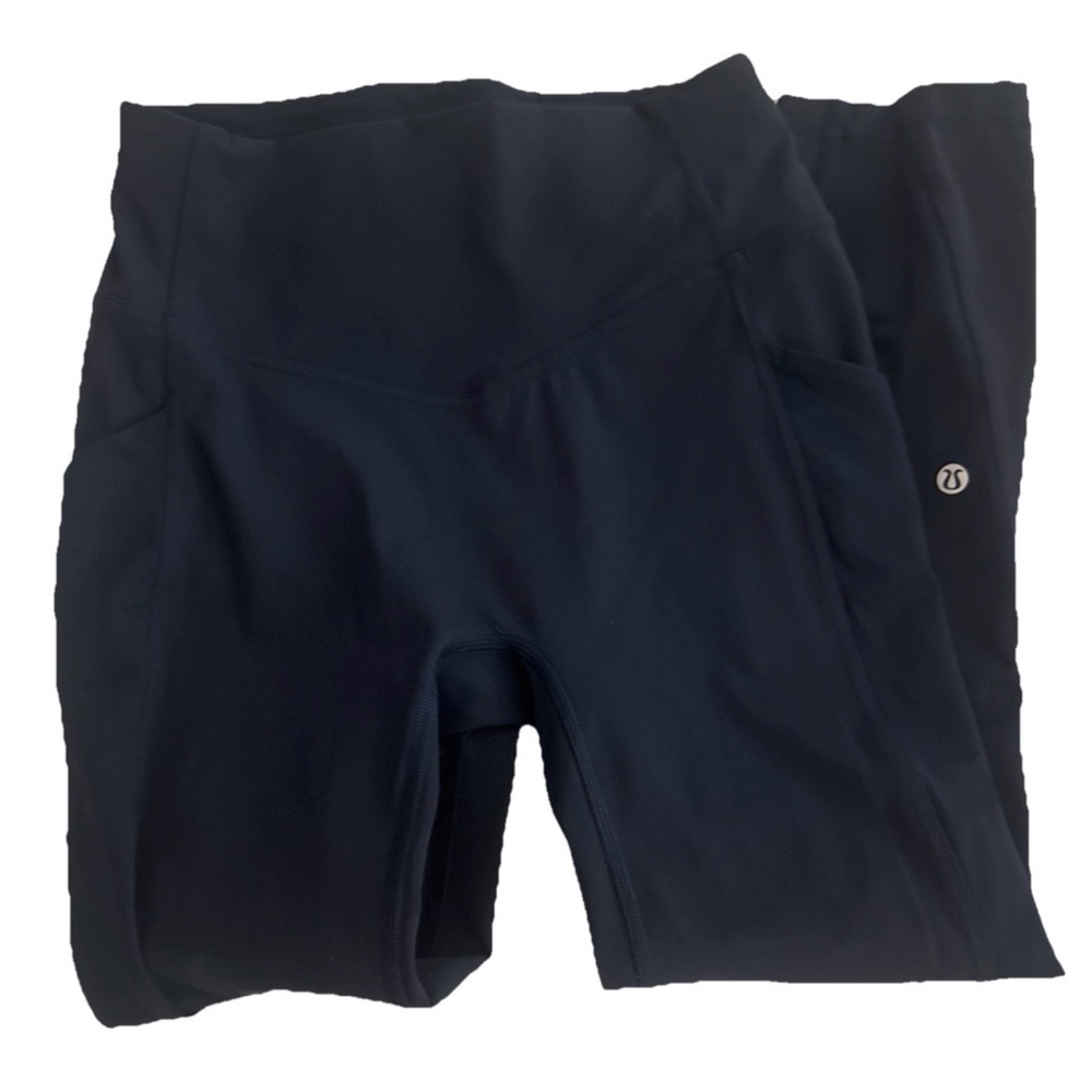lululemon athletica Navy leggings size 6 with side pockets